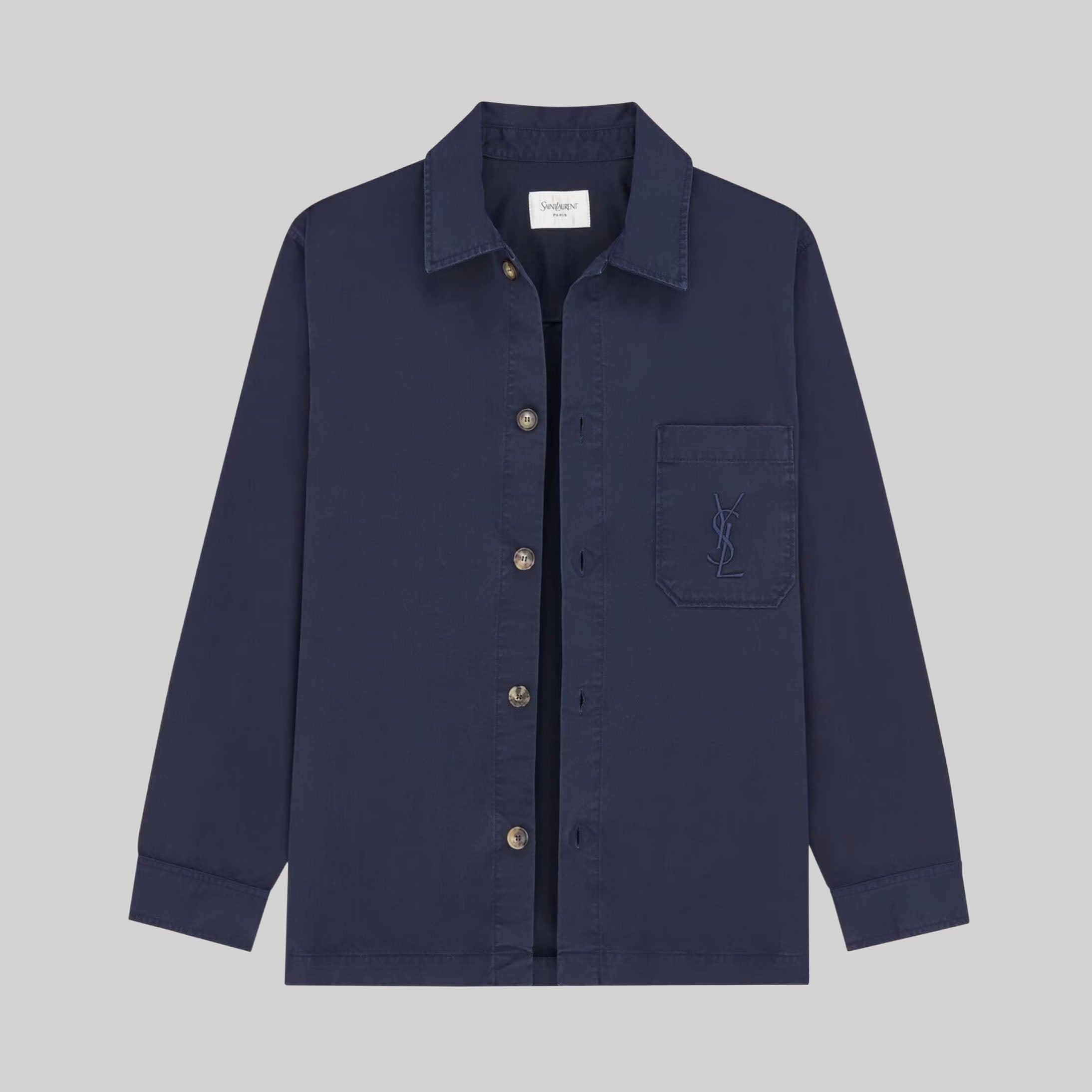 Cassandre Overshirt In Cotton Linen Gabardine