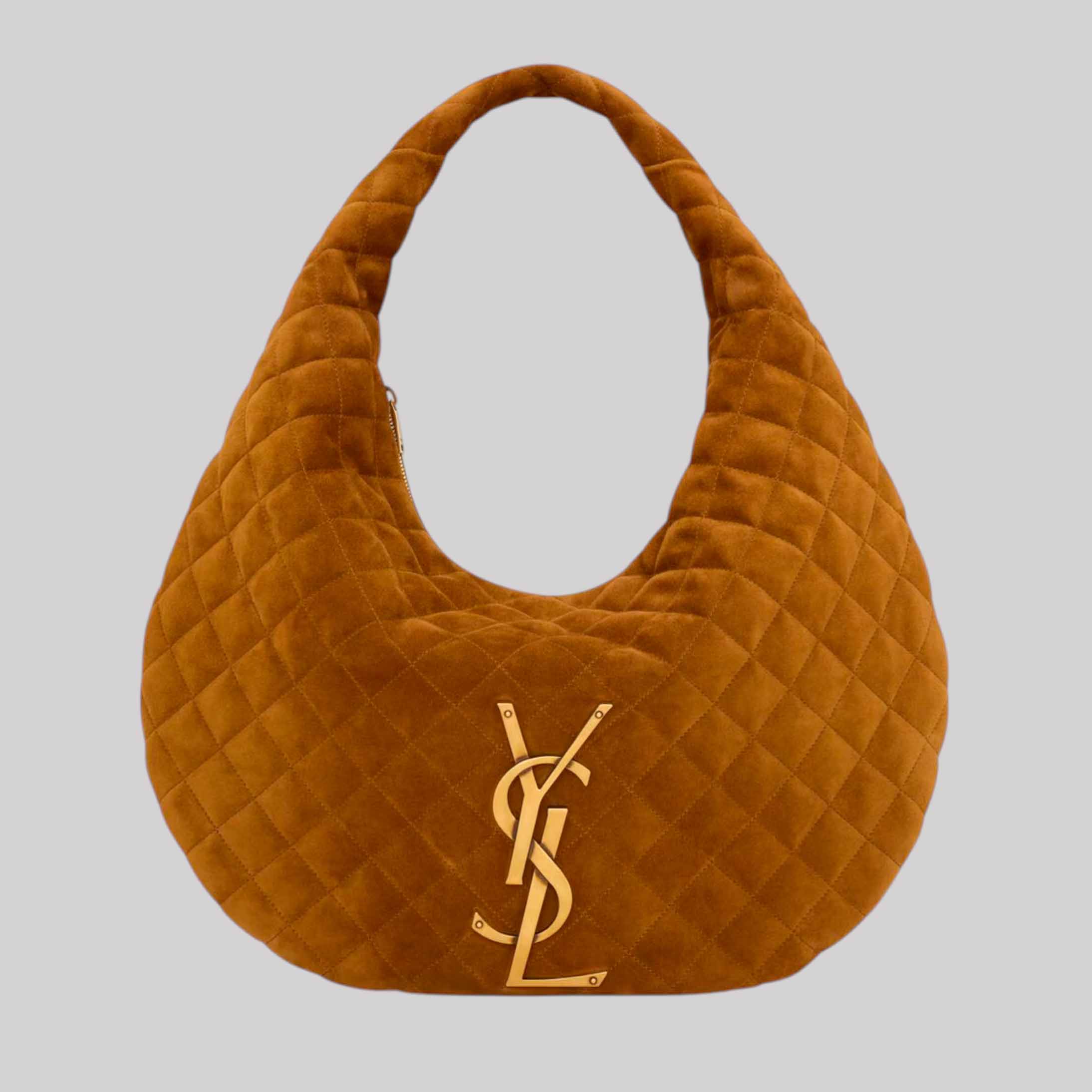 Icare Hobo In Quilted Suede