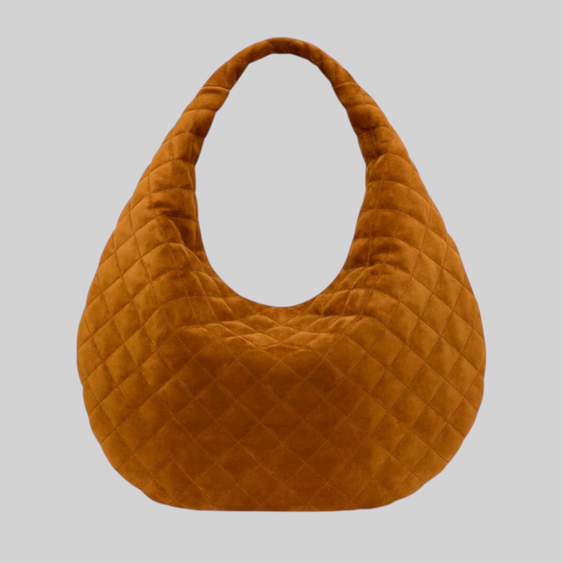 Icare Hobo In Quilted Suede