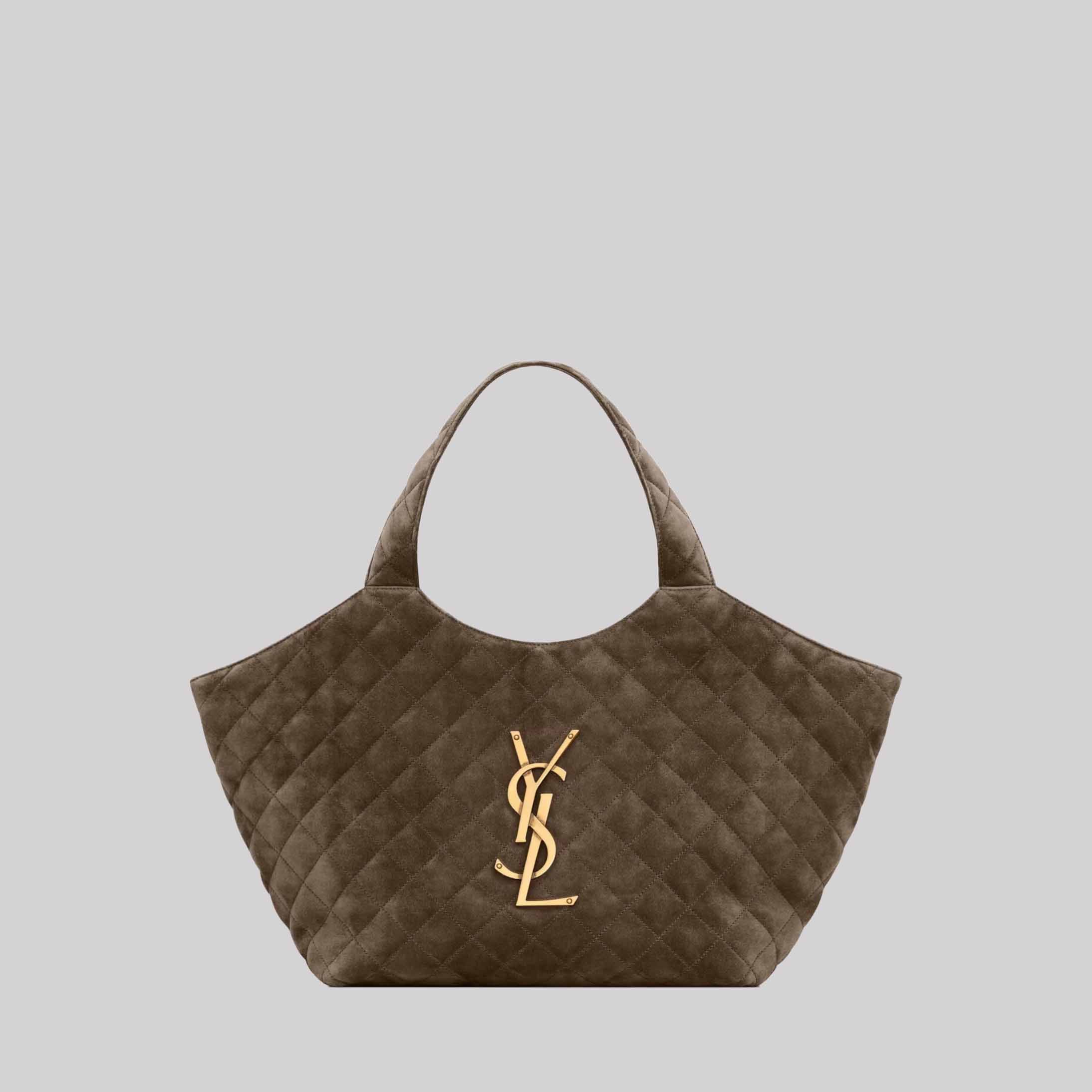 Icare Medium In Quilted Suede