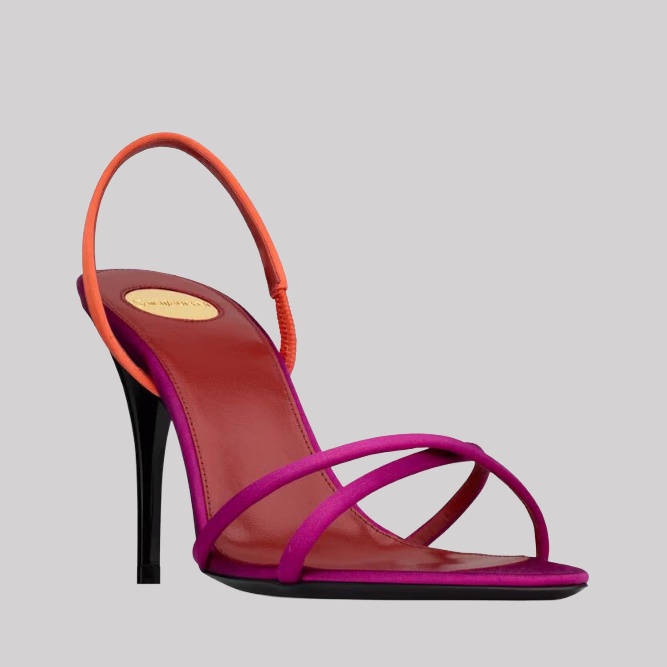 Justify Slingback Sandals In Satin Crepe