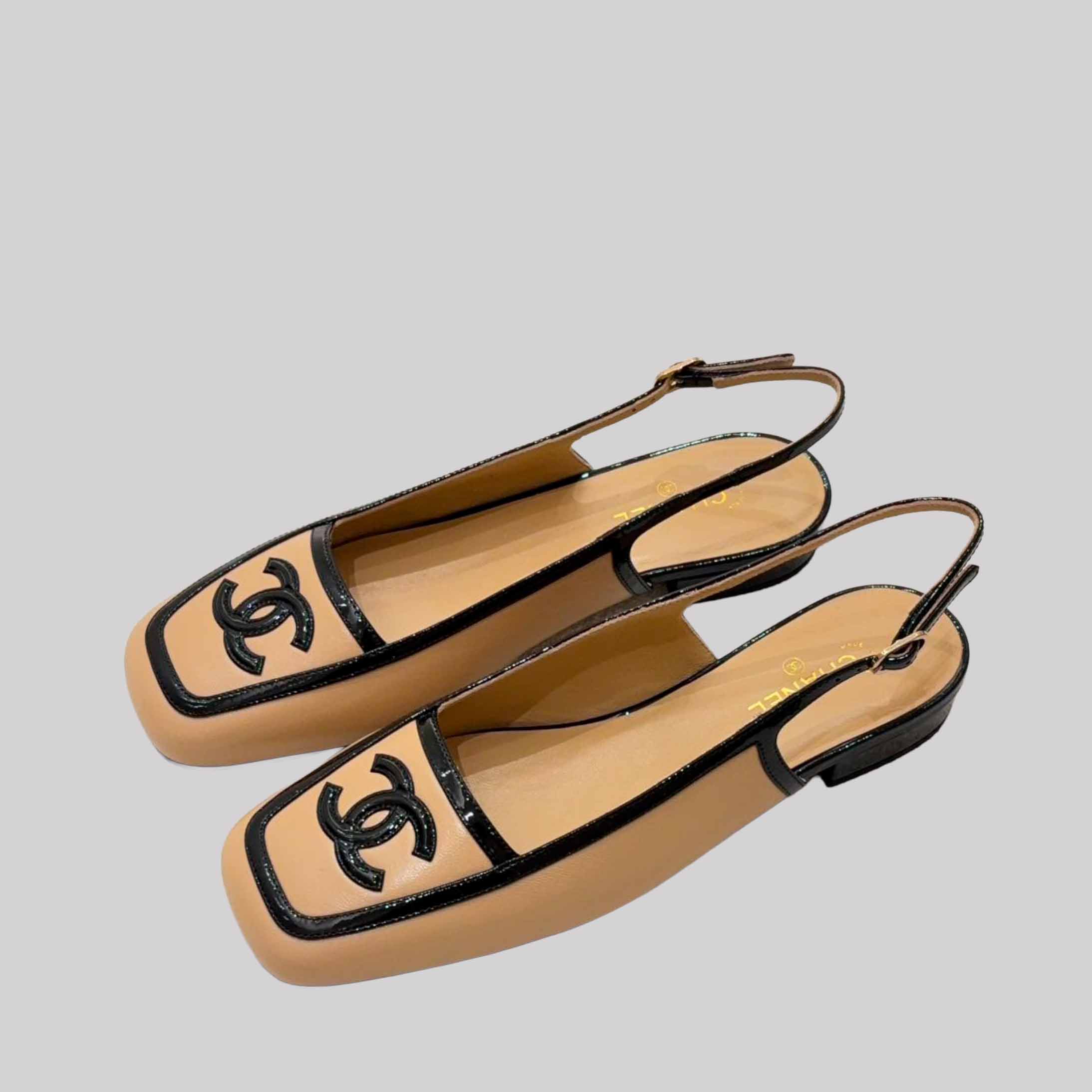 Slingbacks Lambskin & Patent Calfskin
