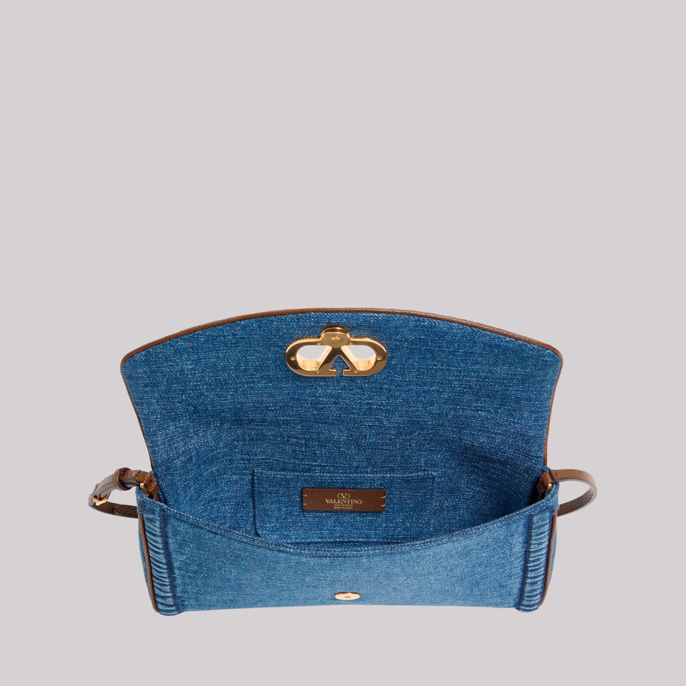 DeVain Small Denim Shoulder Bag