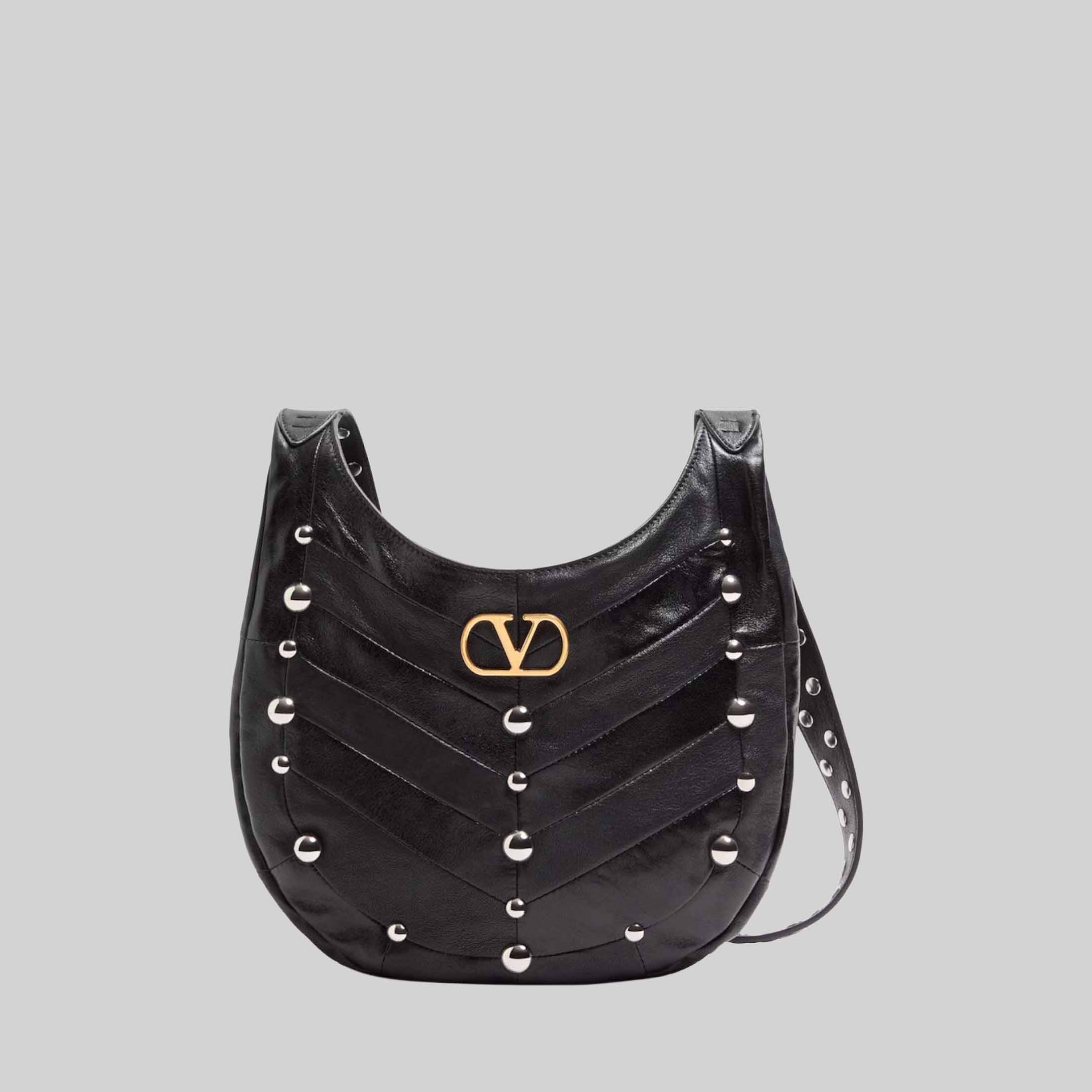 Small Leather Hoboho Shoulder Bag