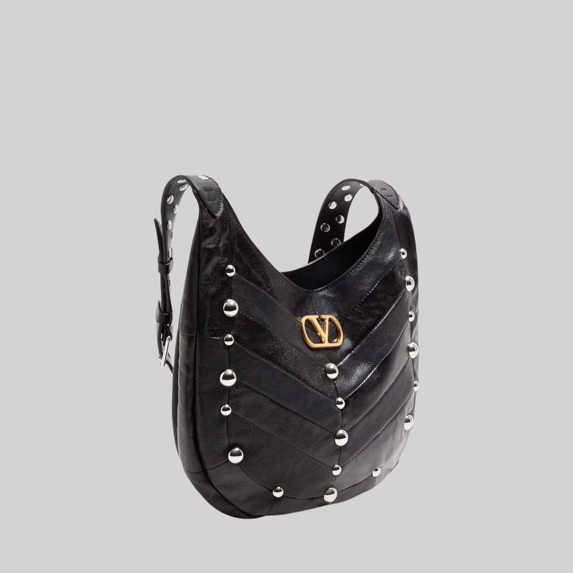 Small Leather Hoboho Shoulder Bag